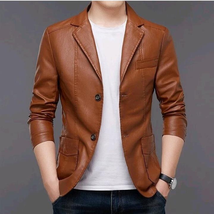 کت مردانه جنس رویه چرم فوق العاده زیبا و شیک مخصوص شیک پوشان